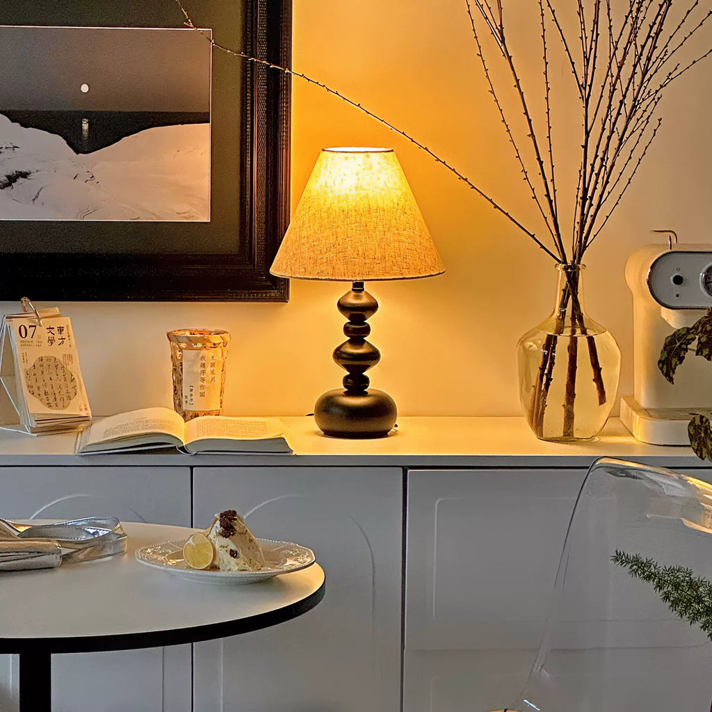Retro-style bedside lamp