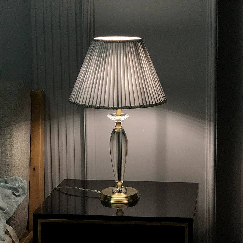 Gray Luxury Table Lamp