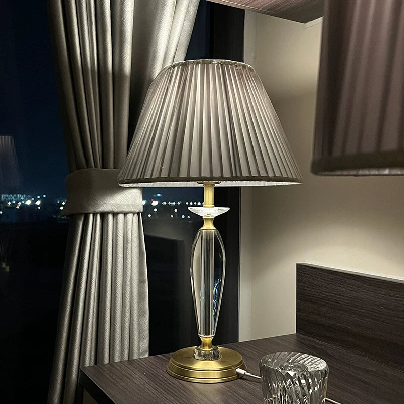 Gray Luxury Table Lamp