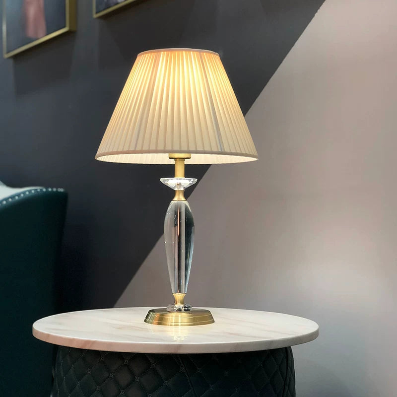 Gray Luxury Table Lamp